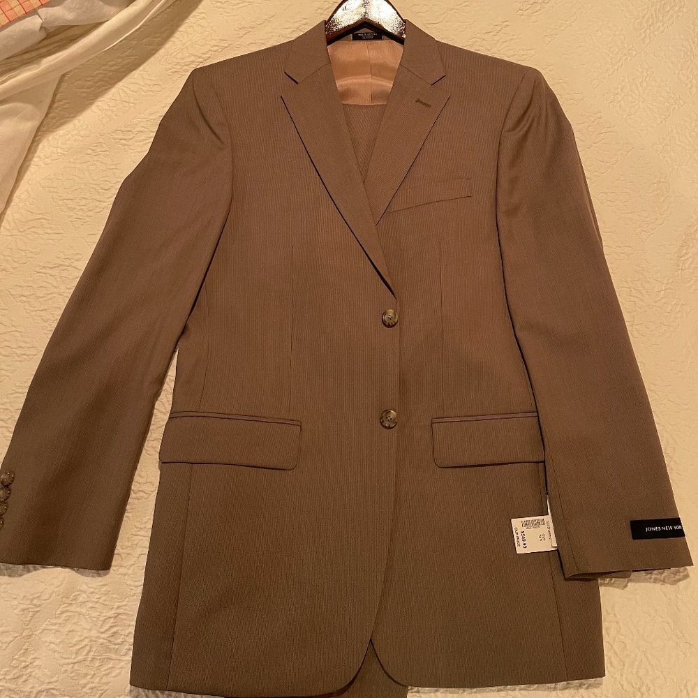 Jones New York by Men's Warehouse Classic Tan Two Piece Suit